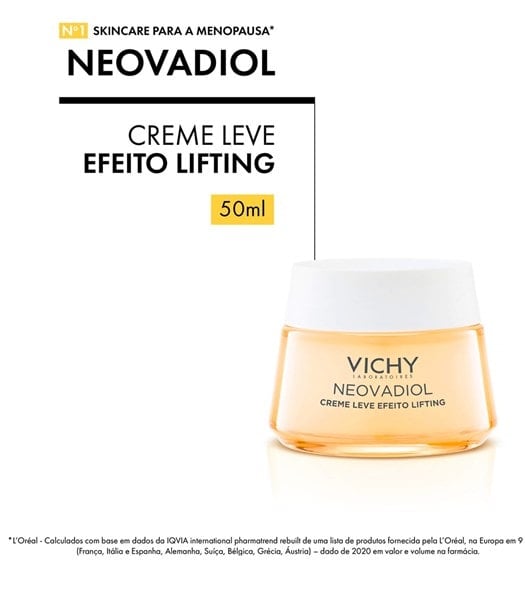 Creme Leve Efeito Lifting Vichy Neovadiol Menopausa - 50g | Galeria 01
