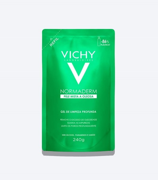 Imagem Gel de Limpeza Intensiva Anti-Oleosidade com Acido Glicolico Vichy Normaderm Refil - 240G